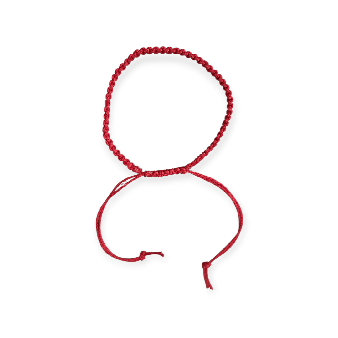 ochranný červený náramok